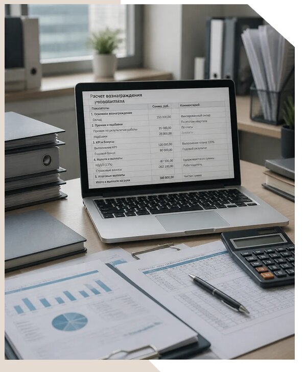 Расчет вознаграждения руководителя для компании в Наро-Фоминске
